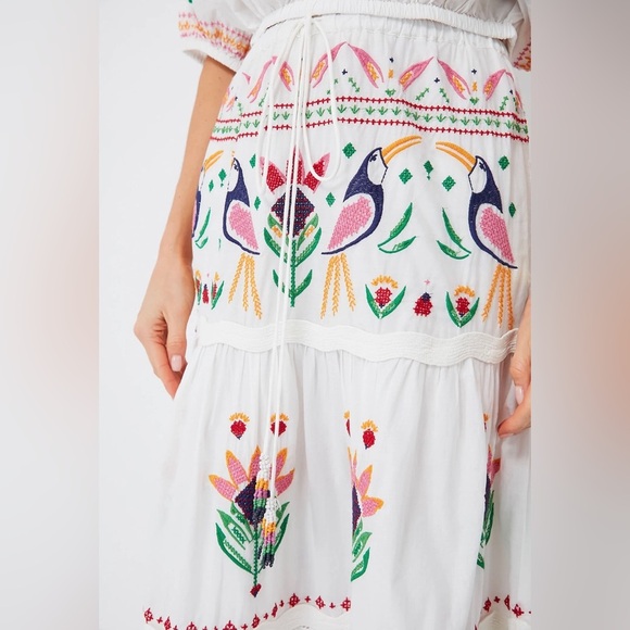 FARM Rio Summer Garden Maxi Skirt **altered piece** - Picture 8 of 16